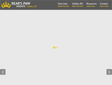 Tablet Screenshot of bearspawheights.com